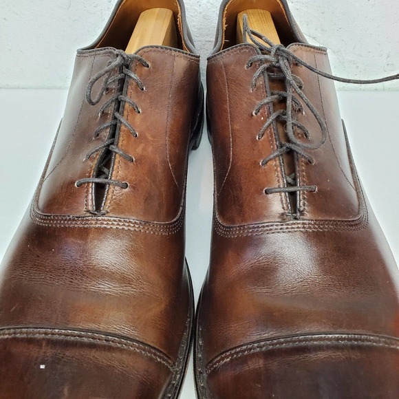 Allen Edmonds Park Avenue Cap Toe Oxfords Size 14 2A Brown Leather Dress Shoes main image 9